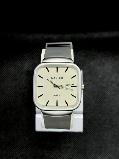 Mast. Grey Belt Grey Dial