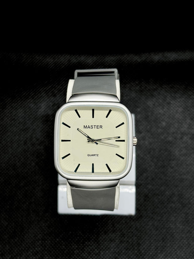 Mast. Grey Belt Grey Dial
