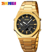 Original SKM World Time Watch Gold