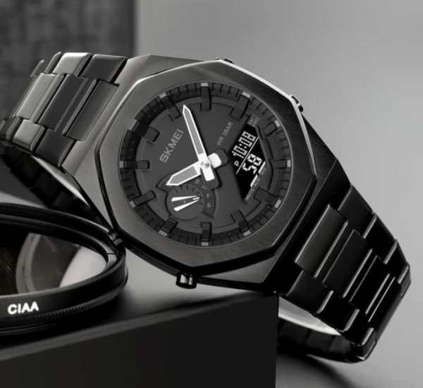Original SKM World Time Watch Black