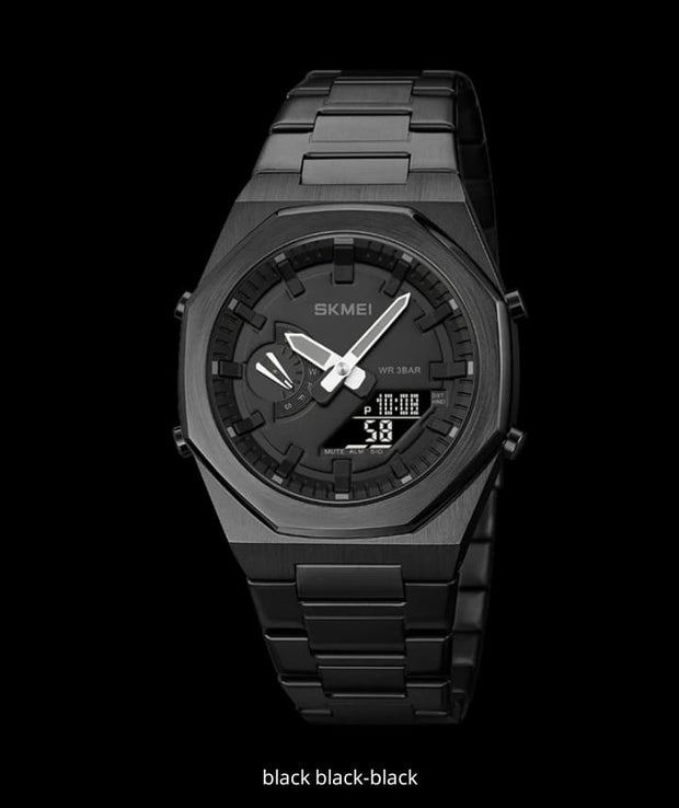 Original SKM World Time Watch Black