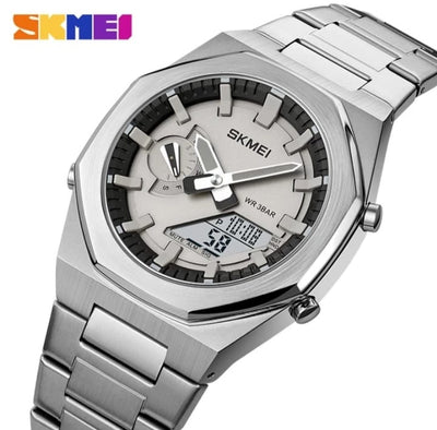 Original SKM World Time Watch Silver