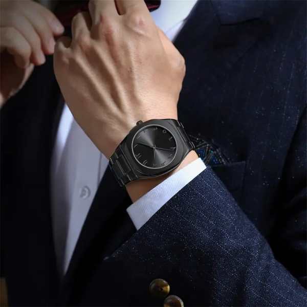 Arabic Dial full Mat Black chain
