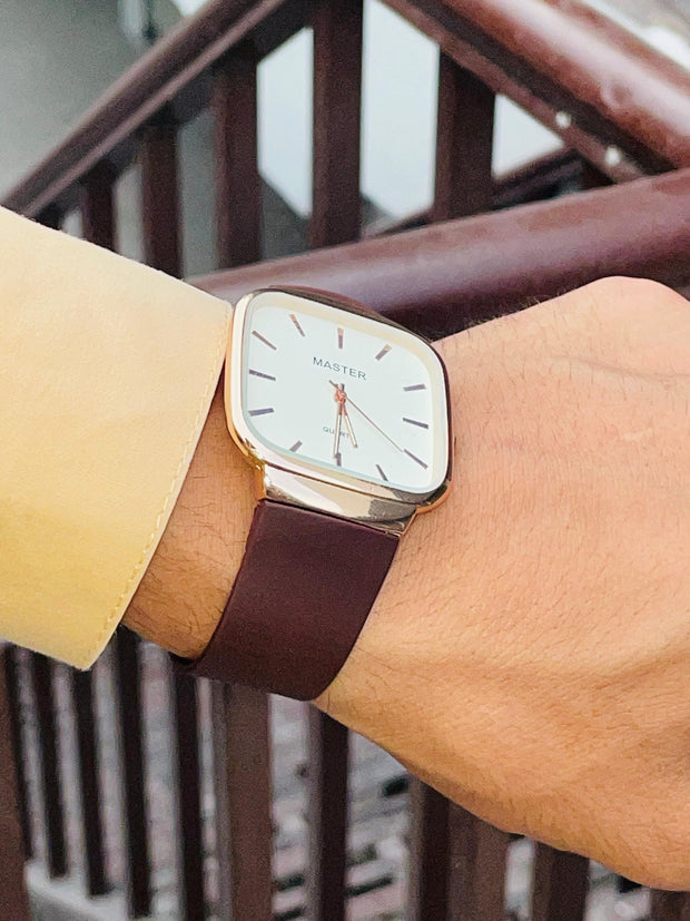 Mast.Brown Belt Brown Dial