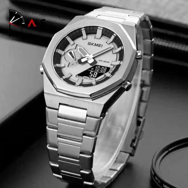 Original SKM World Time Watch Silver